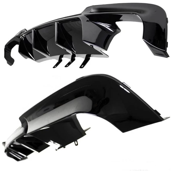 AUTOGP Bmw F10 M5 vorsteiner arka tampon difüzörü pianoblack 5 serisi 2011 / 2016 - Resim 2