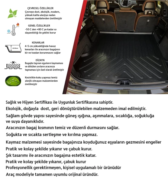 Rizline Jeep cherokee wk bagaj havuzu paspası 2006-2011 Rizline - 2