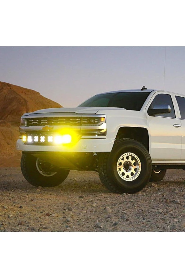 Off Road Ve Arazi Aracı 3 inç Amber Sarı Renk Çalışma Ve Sis Lambası Motosiklet - 6