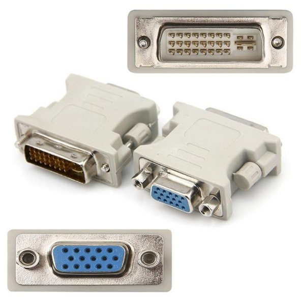 VGA Dişi to 24+5 DVI Erkek Çevirici Aparat