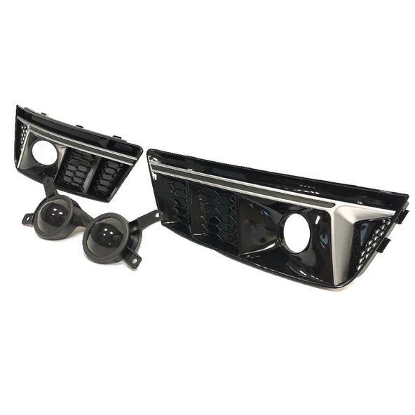 AUTOGP Audi a4 rs4 sis çerçevesi krom siyah b9 2016 / 2019 - Resim 2