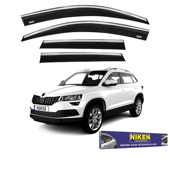NİKEN Skoda karoq cam rüzgarlığı kromlu 2018+ niken