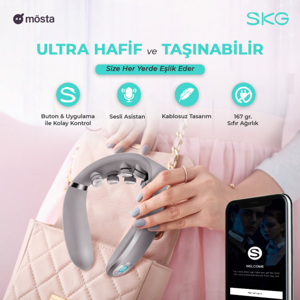 SKG G7 Pro Smart Isıtmalı Boyun Masaj Aleti - 4