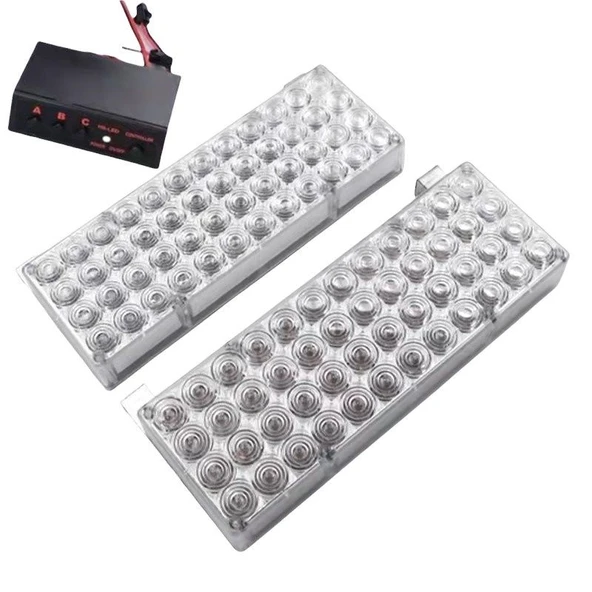 Space Flaşlı ikaz lambası 96 led kırmızı kırmızı / LAPA19-4