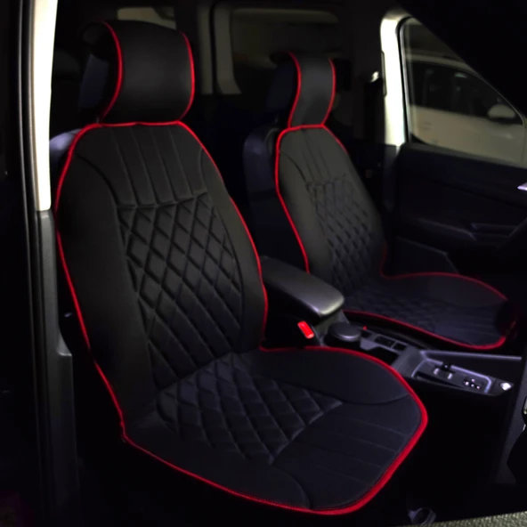 Space Space Elegance 2li Set Minder Siyah-Kırmızı / KLMNY536