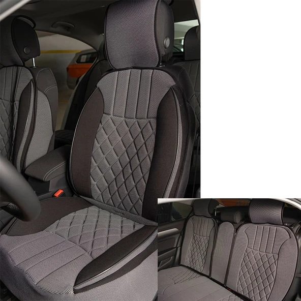 Space Space Elegance 5li Set Minder Gri-Siyah / KLMNY543