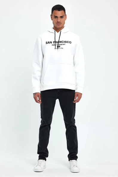 Süperlife Erkek Rahat Kalıp İçi Polarlı 3 iplik San Francisco Swetashırt spr24sw02 - 7