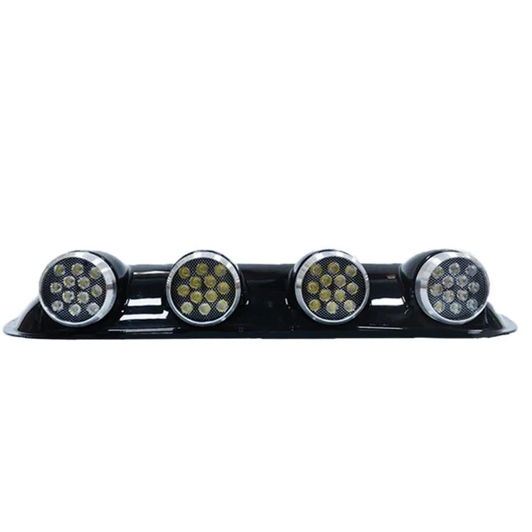 Space Space Offroad Sis Lambası 12x4 Led Yuvarlak Siyah /LASS243