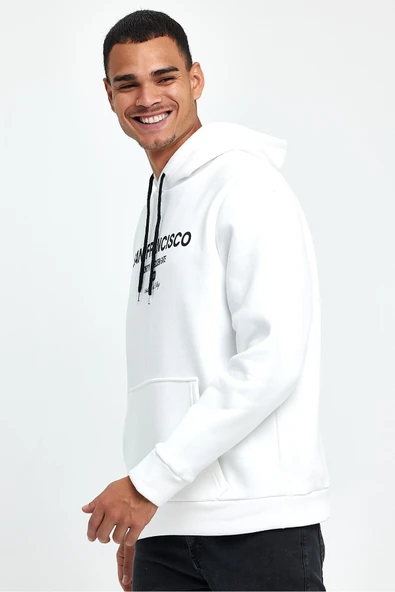 Süperlife Erkek Rahat Kalıp İçi Polarlı 3 iplik San Francisco Swetashırt spr24sw02 - 11