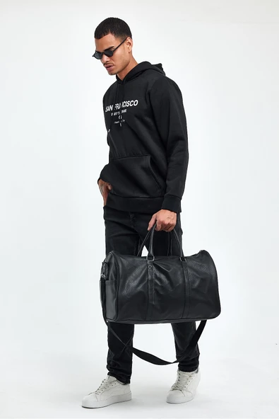 Süperlife Erkek Rahat Kalıp İçi Polarlı 3 iplik San Francisco Swetashırt spr24sw02 - 3