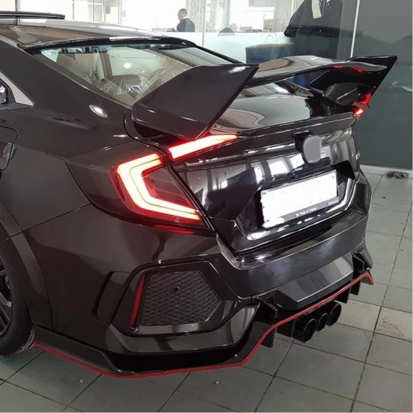 Honda civic typer arka tampon seti 2016 / 2020