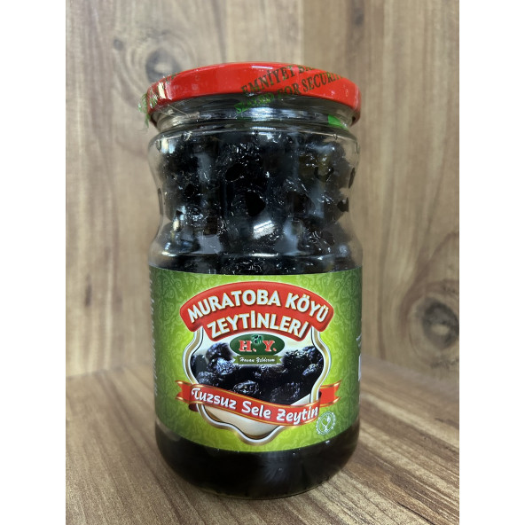 H.Y.Muratoba Köyü Zeytinleri (Tuzsuz Sele Zeytin)(380 gr.)(321-380) - 1