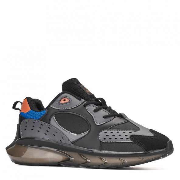 Albishoes Erkek Air Şeffaf Kalın Taban Mevsimlik Cilt Günlük Anatomik Erkek Sneaker Spor Ayakkabı