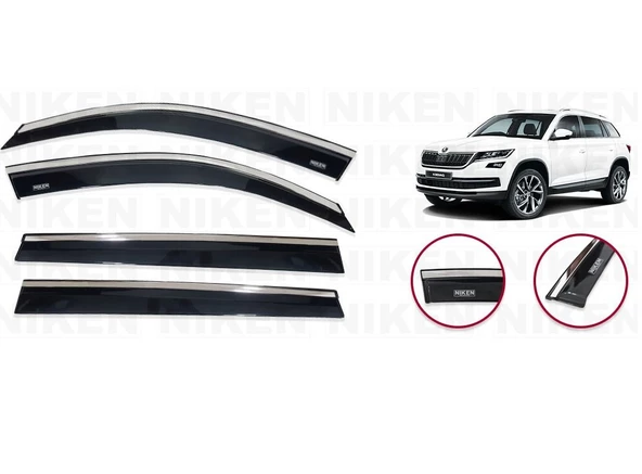 NİKEN Skoda kodiaq cam rüzgarlığı kromlu 2017+ niken