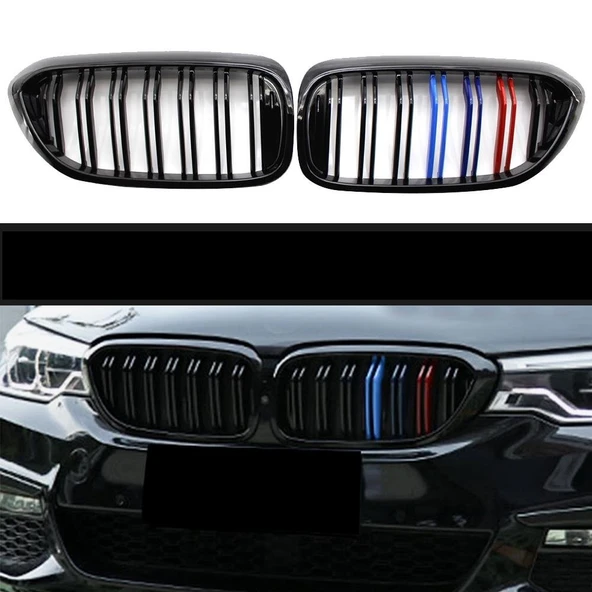 AUTOGP Bmw g30 ön böbrek panjur m şeritli renkli 2017 / 2020 - 2