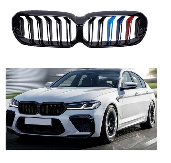 AUTOGP Bmw g30 lci ön böbrek panjur m şeritli renkli 2020+
