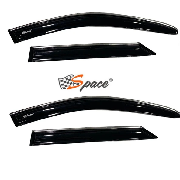 Space Fiat Uno Krom cam rüzgarlığı 1.2mm  4lü / CARU436