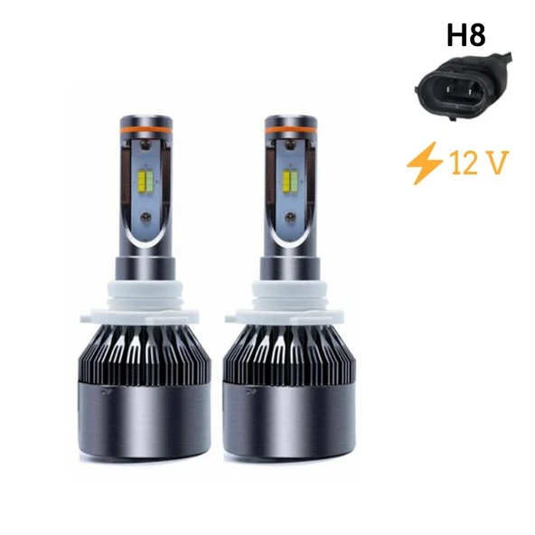 Space Space Led Far Ampulü Çift Renk Sarı/Beyaz H8-36W-4800LM-12V / LAAM495-1