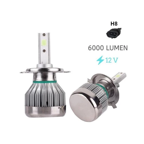 Space Space Led Far Ampulü H8-3500LMX2-30W-12V Buz Mavisi / LAAM706