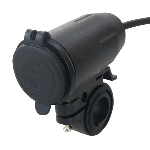 Concord CH-34 Çift USB Girişli Motosiklet için PD QC3.0 USB Şarj - 4