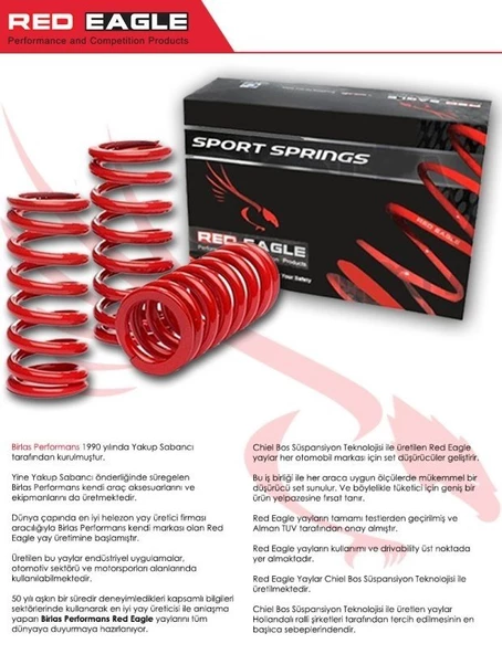 RED EAGLE Honda s2000 uyumlu spor helezon yayı 1999 / 2009 için uygundur - 2