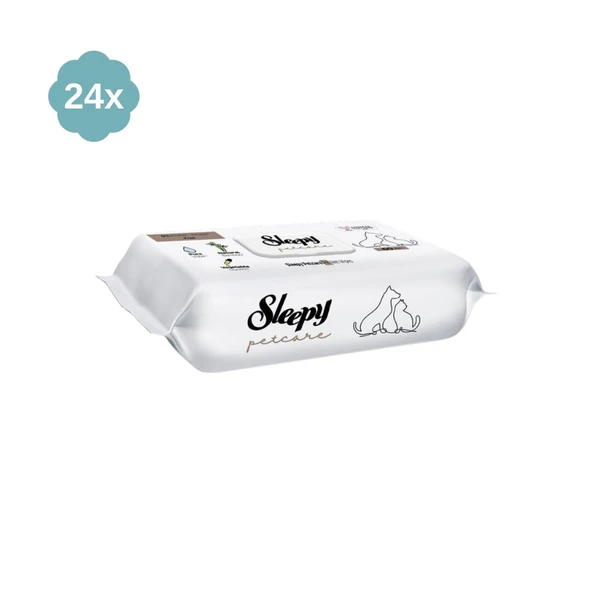 Sleepy Petcare Evcil Hayvan Islak Havlusu 60 Yaprak x 12 - 3