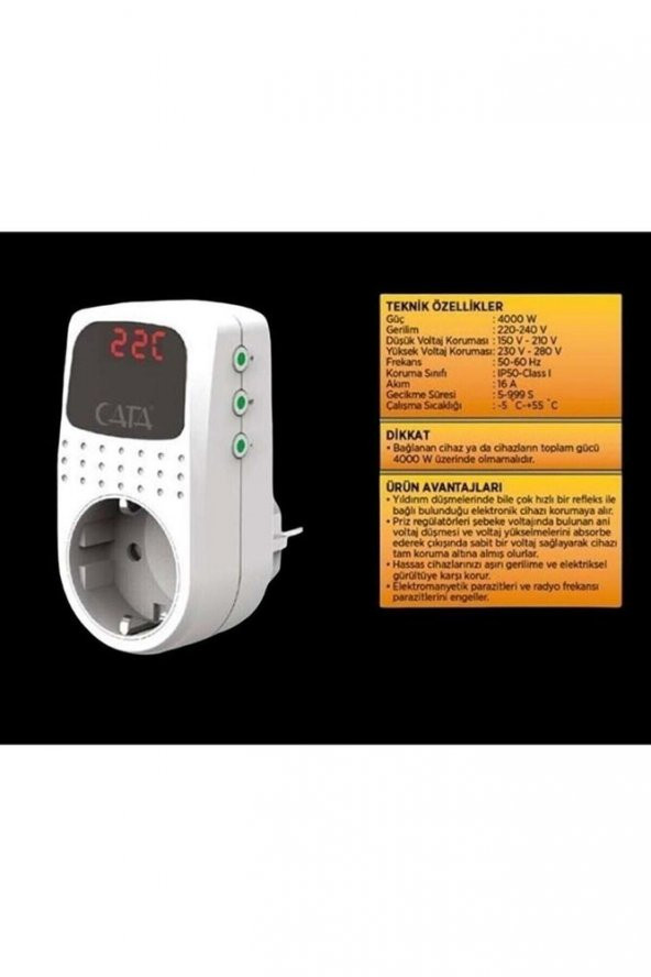 Ct-9187 Akım Korumalı Priz Regülatör - 2