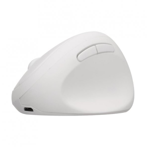Valkyrie Y08 Dikey Kablosuz 2.4G Sessiz Şarjlı 6 Tuşlu Vertical Mouse 1600DPI 400mAh Beyaz - 3