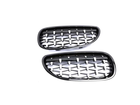 AUTOGP Bmw e60 diamond böbrek ön panjur ızgara 2005+ siyah - 2