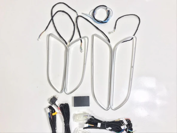 AUTOGP Mercedes w176 w177 cla 64 renk ambiyans aydınlatma seti app kontrollü - 3