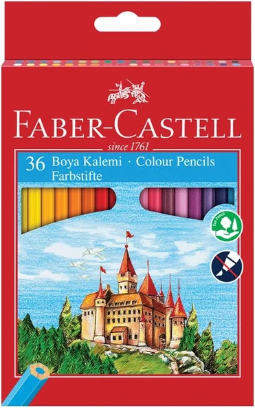Faber Castell 36'lı Kuru Boya Kalemi Karton Kutu / 5171000010 ürün görseli