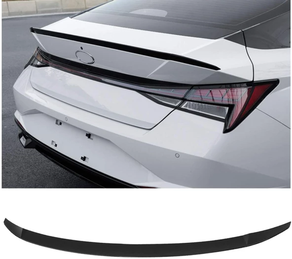 AUTOGP Hyundai elantra bagaj üstü spoiler pianoblack boyalı 2021+