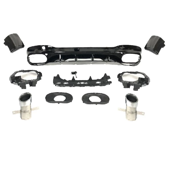 AUTOGP Mercedes cla w118 cla35 difüzör ve egzoz ucu krom 2019+