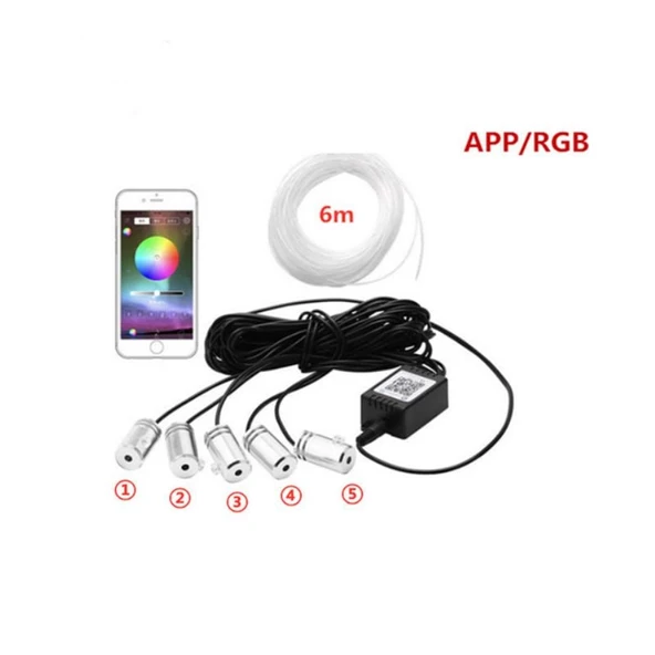 Space Araç içi dekoratif ortam ışığı 64 renkli 5 Ledli / LAAM429 ürün görseli