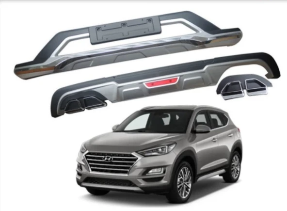 Hyundai tucson ön arka tampon koruması difüzör 2018 2019 2020 1.6