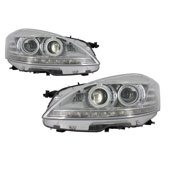 AUTOGP Mercedes w221 bi-xenon far lambası ledli takım facelift model