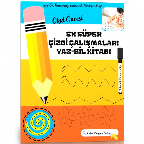 Okul Öncesi EN SÜPER Çizgi Çalışmaları (YAZ-SİL)