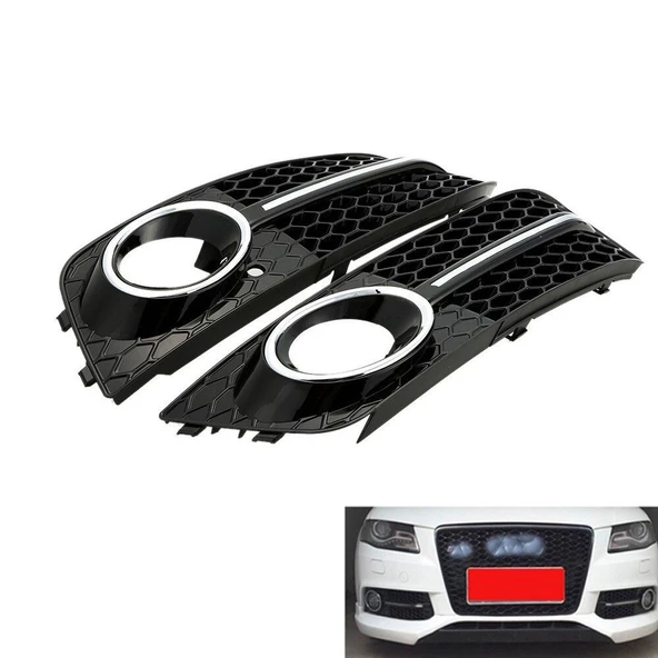 AUTOGP Audi a4 rs4 sis çerçevesi ızgara krom siyah 2008 / 2011