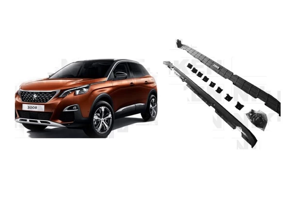 Peugeot 3008 yan basamak koruma marşbiyel 2016+