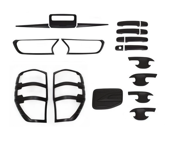 AUTOGP Ranger t8 kaplama seti dış siyah full 2019+ - 2