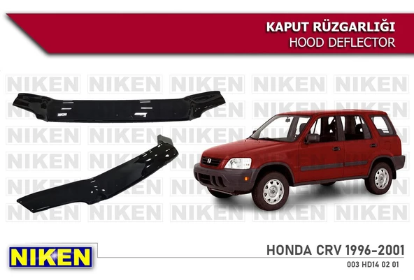 NİKEN Honda crv uyumlu kaput rüzgarlığı koruyucu 1996 / 2001