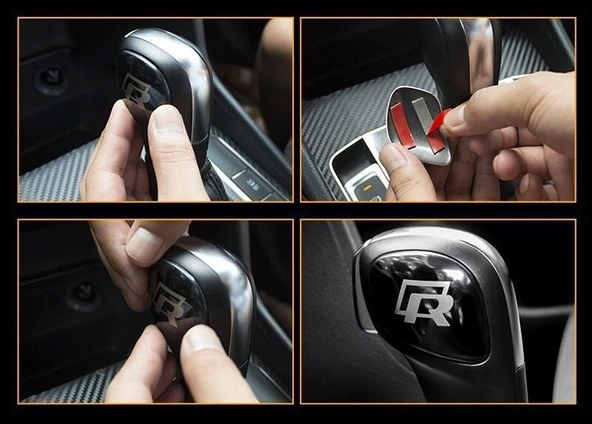 Space Vw R vites topuzu logosu arması amblemi siyah