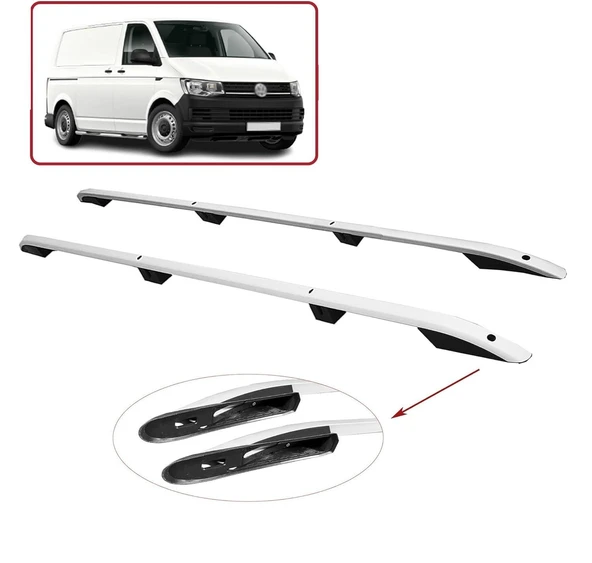 NİKEN Vw transporter  t5 t6 t7 t8 tavan çıtası port bagaj taşıyıcı uzun gri 2004 / 2024