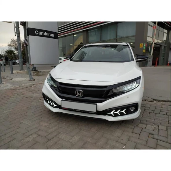 AUTOGP Honda civic fc5 ön sis gündüz drl led lambası farı 2019+ makyajlı 3 ok - 3