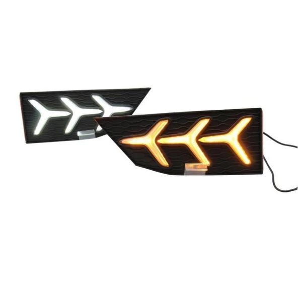 AUTOGP Honda civic fc5 ön sis gündüz drl led lambası farı 2019+ makyajlı 3 ok