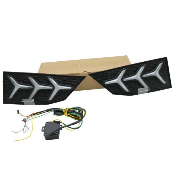 AUTOGP Honda civic fc5 ön sis gündüz drl led lambası farı 2019+ makyajlı 3 ok - 4