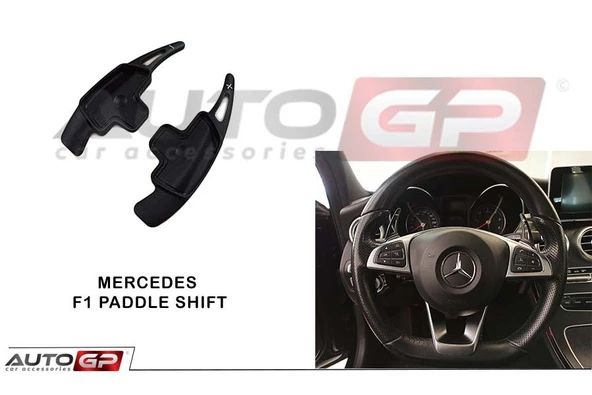 AUTOGP Mercedes gla glc gle direksiyon f1 vites kulakçık paddle shift siyah