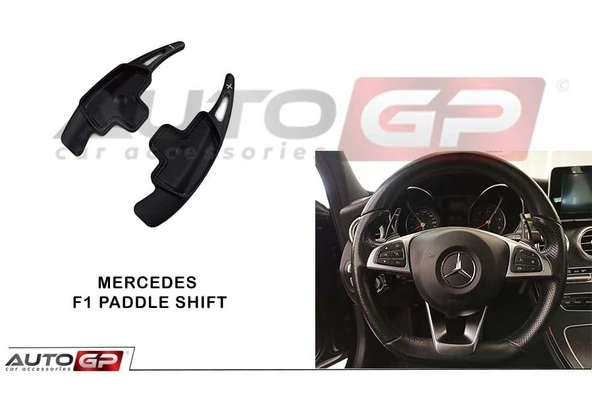 AUTOGP Mercedes cla direksiyon f1 vites kulakçık paddle shift siyah w117