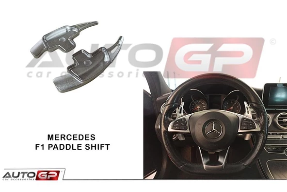 AUTOGP Mercedes w176 direksiyon f1 vites kulakçık paddle shift gri