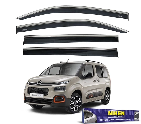 NİKEN Citroen berlingo cam rüzgarlığı kromlu 2019+ niken